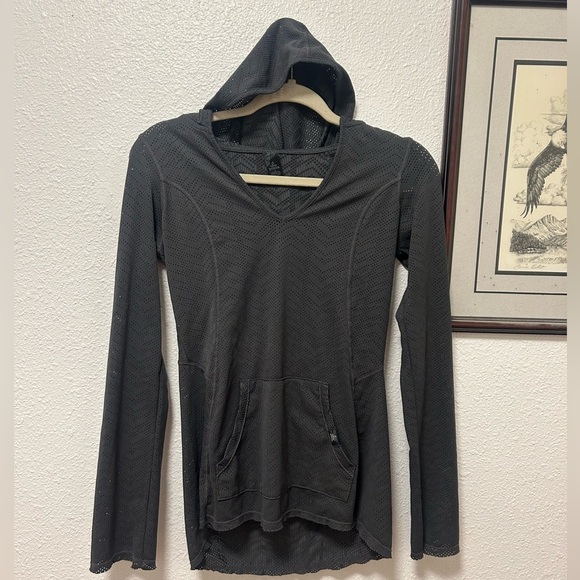 Women's Black Prana Mesh Hoodie size small - Picture 1 of 5